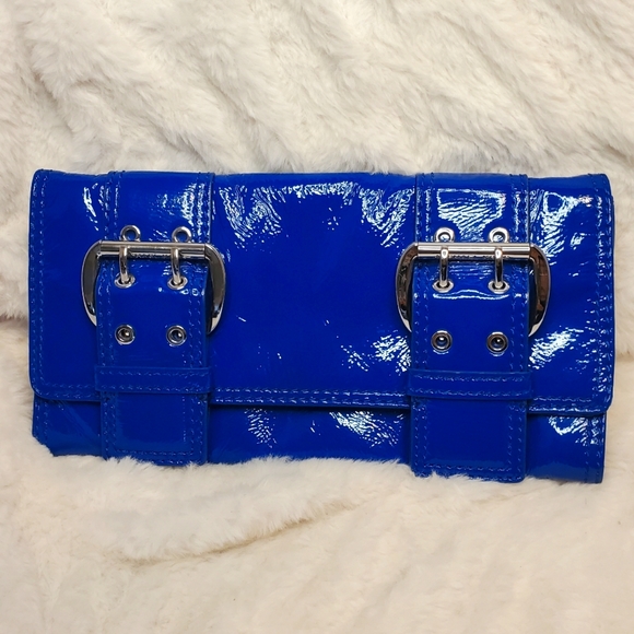 MICHAEL MICHAEL KORS Blue Clutch • NWOT - Picture 1 of 9